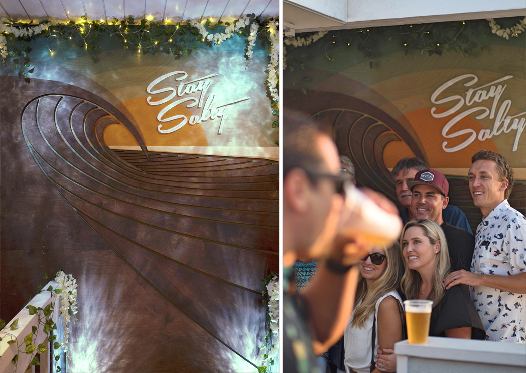 Thomas Studios Wood Wave Wall Mural