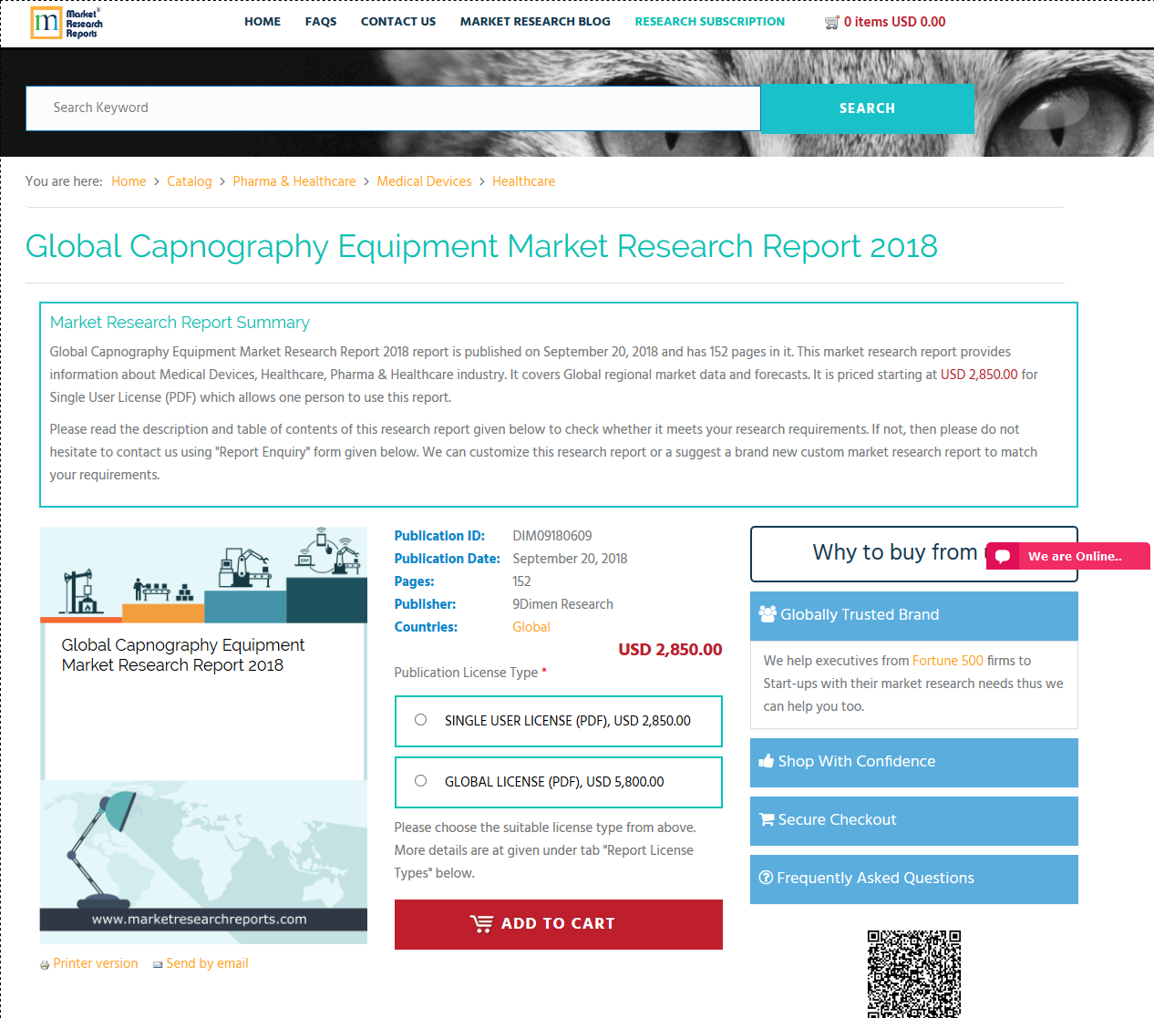 Global Capnography Equipment Market Research Report 2018'