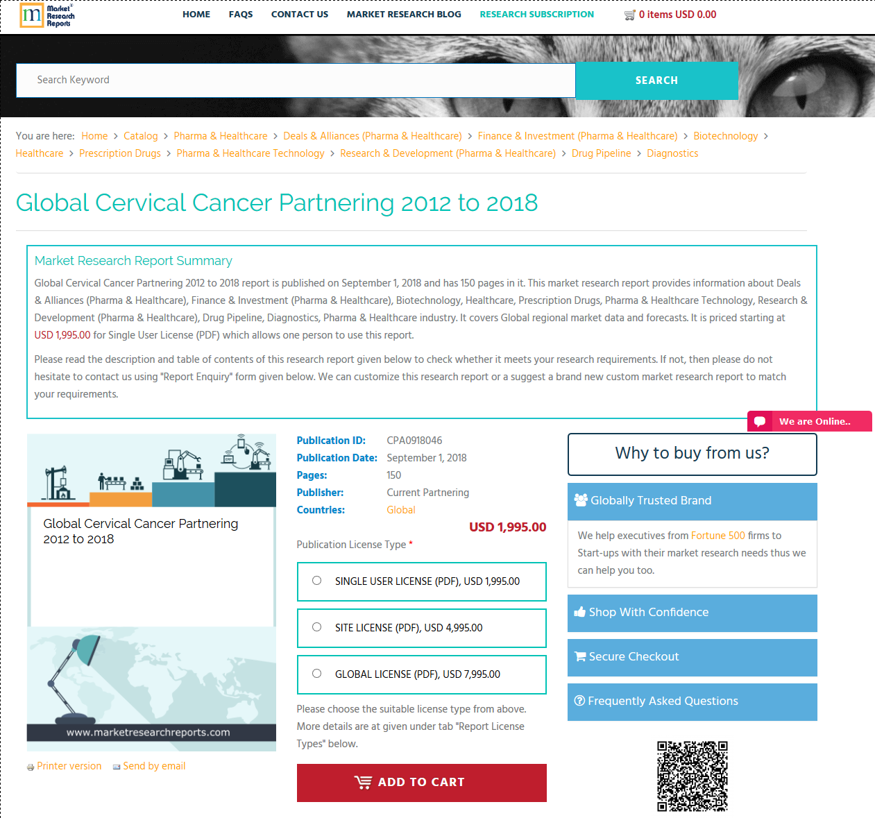 Global Cervical Cancer Partnering 2012 to 2018'