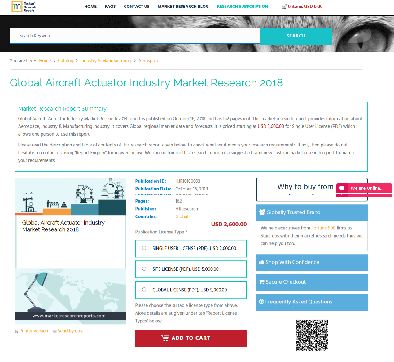 Global Aircraft Actuator Industry Market Research 2018'