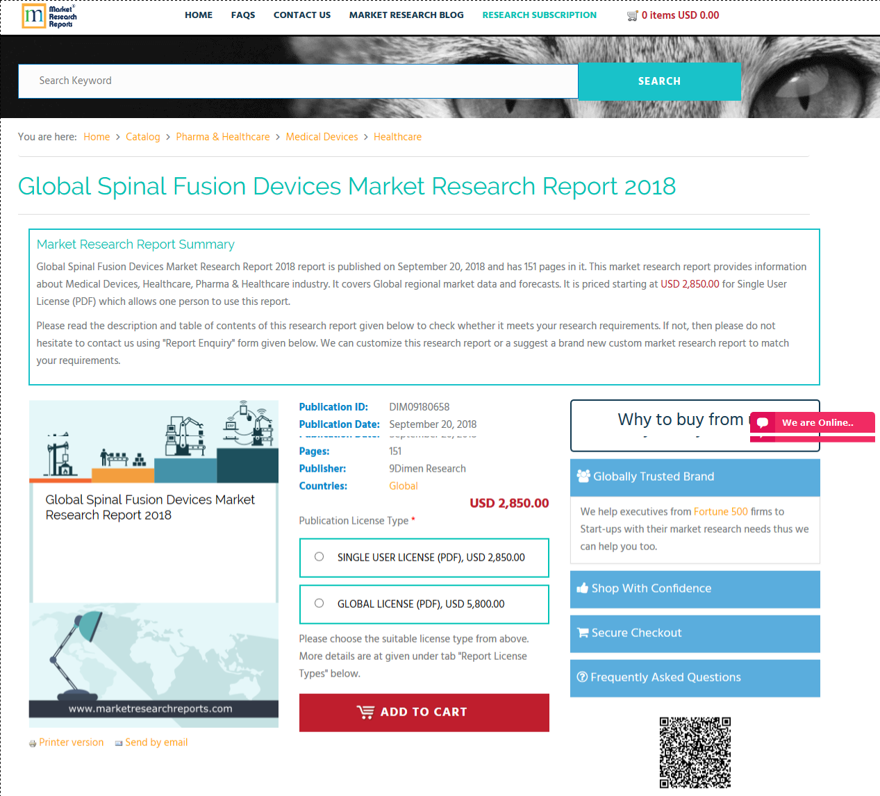 Global Spinal Fusion Devices Market Research Report 2018