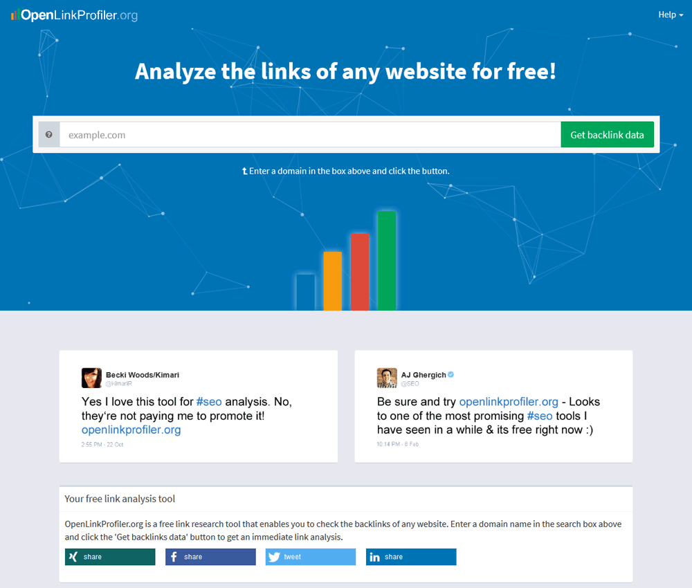 Free site explorer tool: OpenLinkProfiler.org