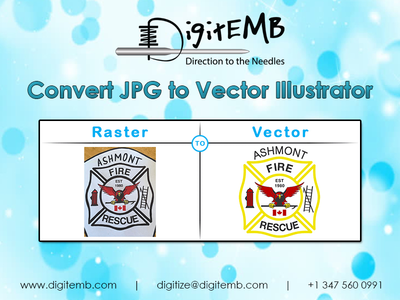 Convert JPG to Vector Illustrator'