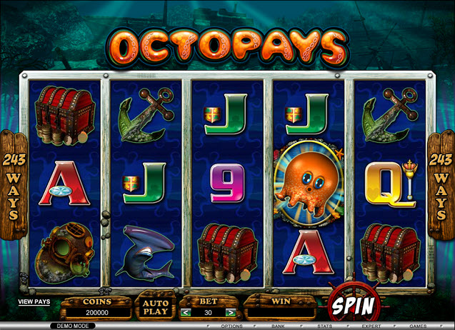 Octopays video slot'
