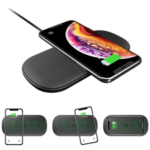 CHOETECH PowerDual 5 Coils Fast Wireless Charger Pad'