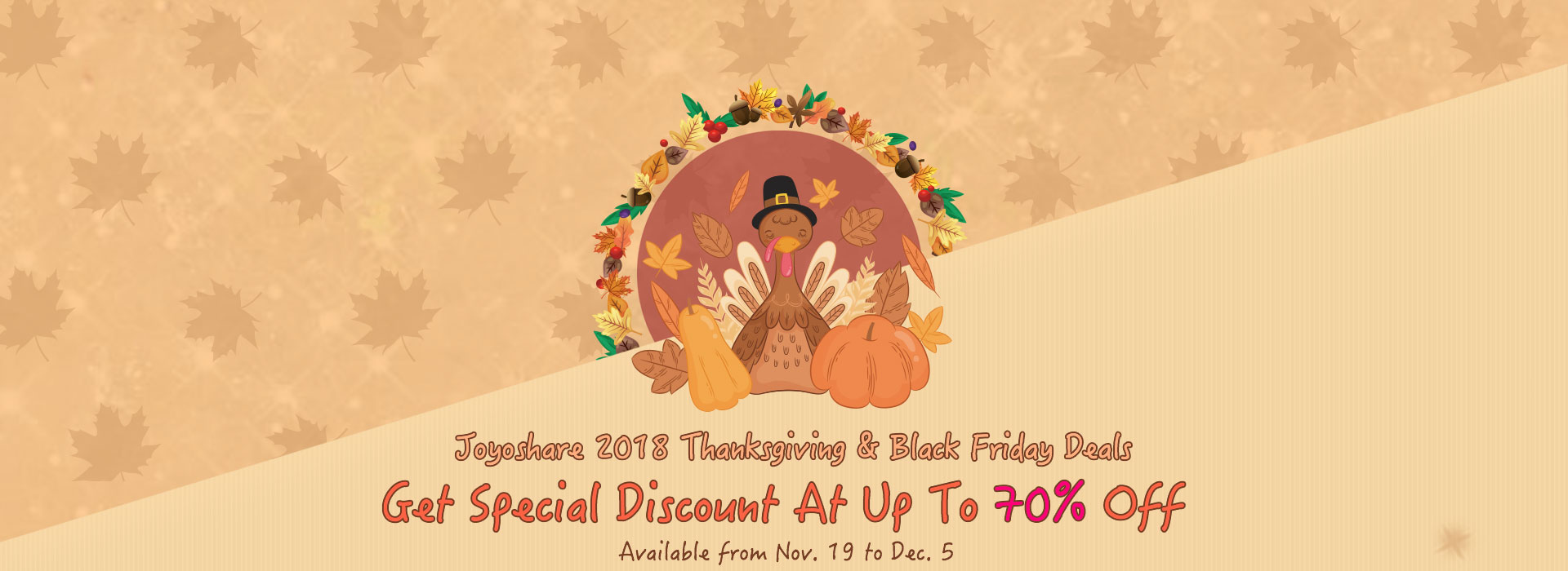 Joyoshare 2018 Thanksgiving Offer