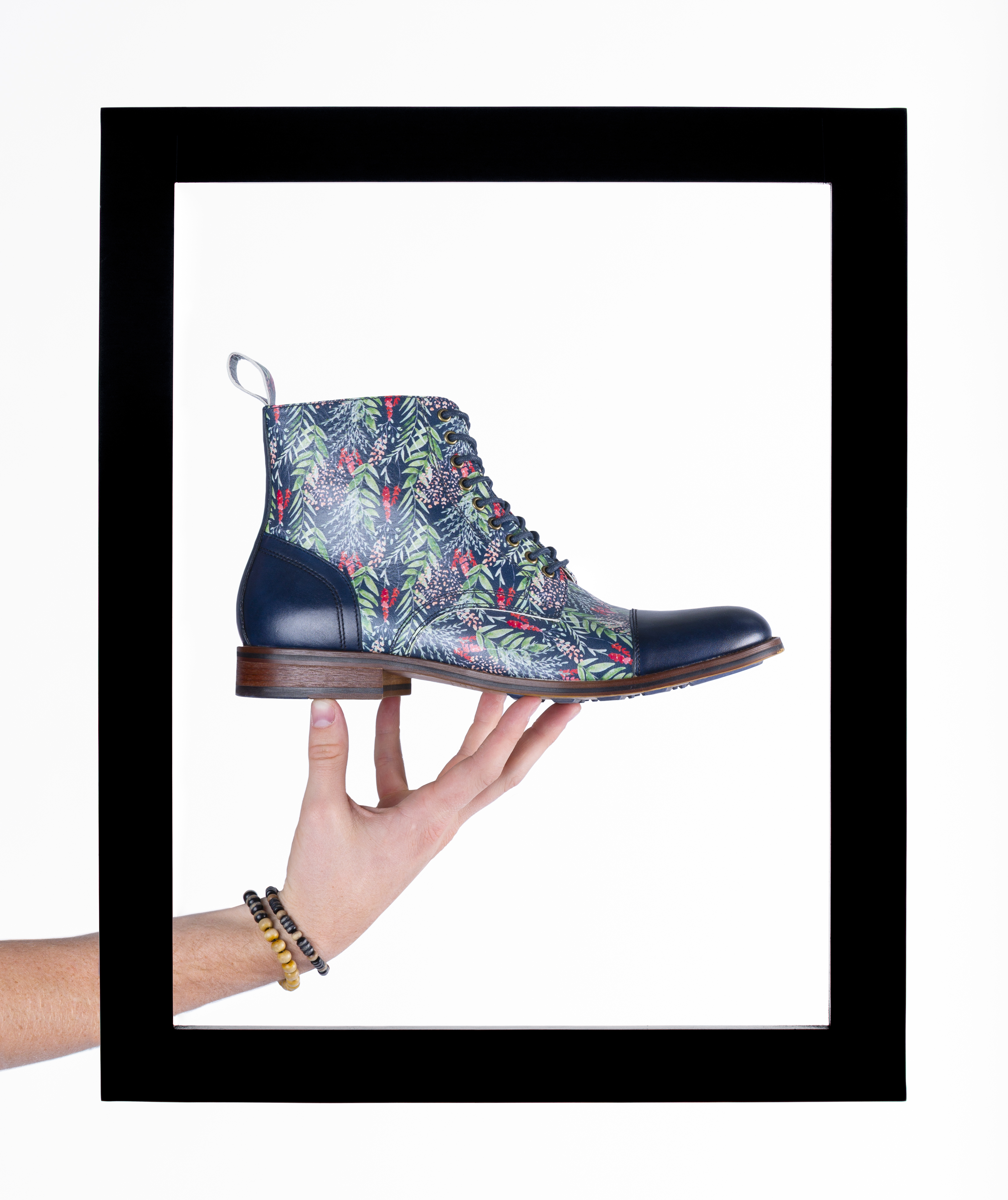 Thatcher Finch patterned leather footwear