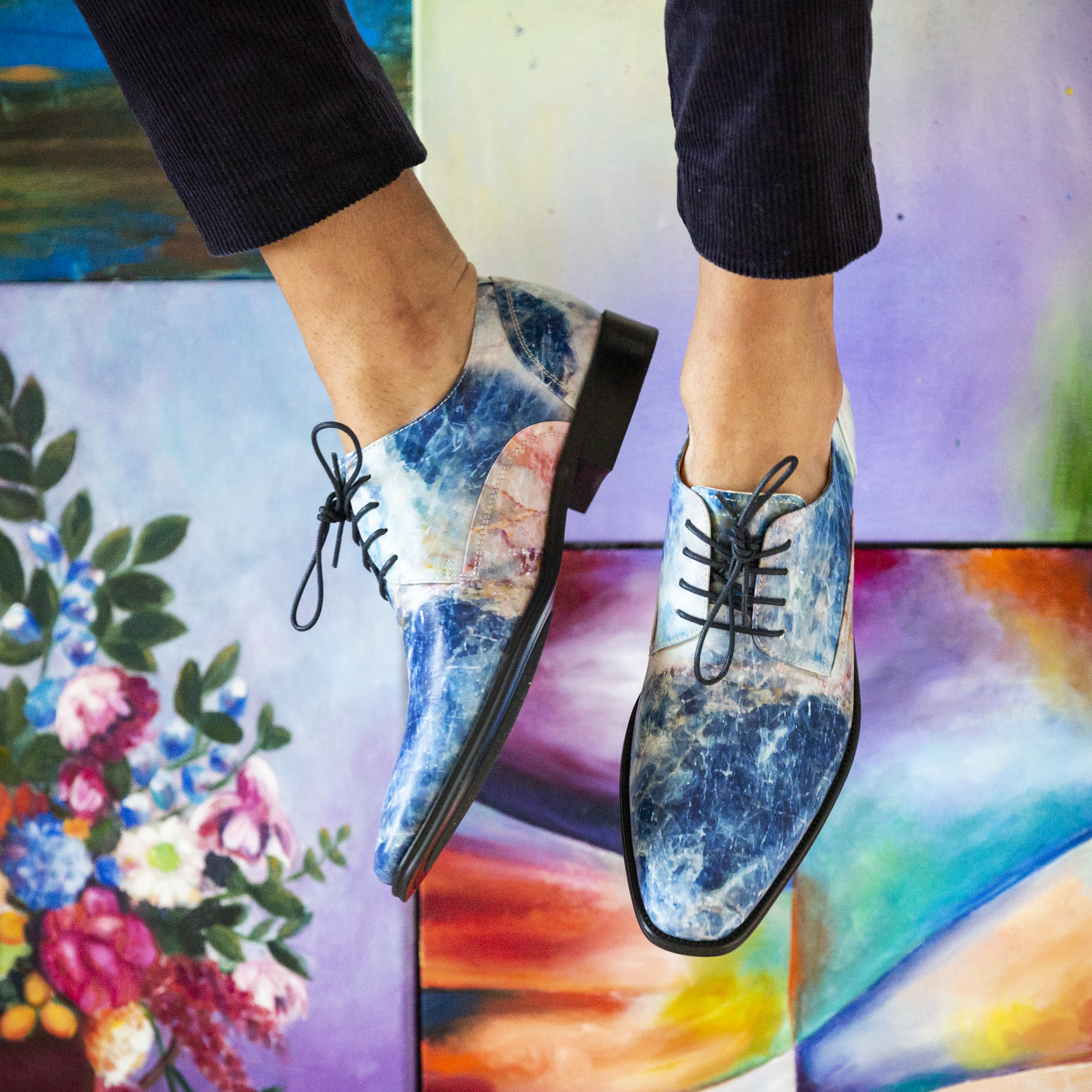 Thatcher Finch patterned leather footwear