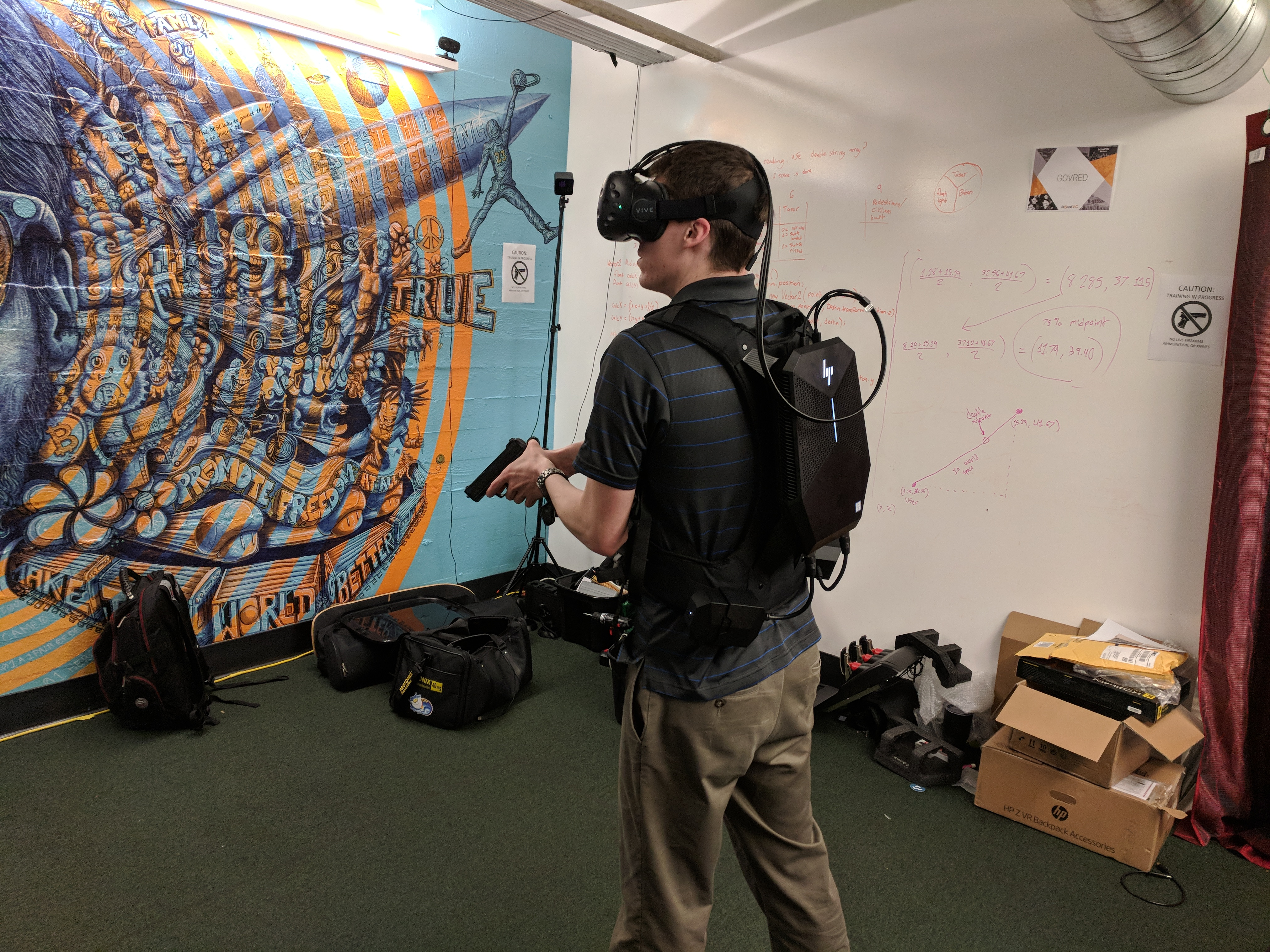 Police training in VR with Apex Officer.