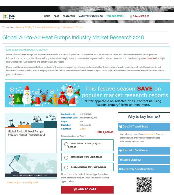 Global Air-to-Air Heat Pumps Industry Market Research 2018