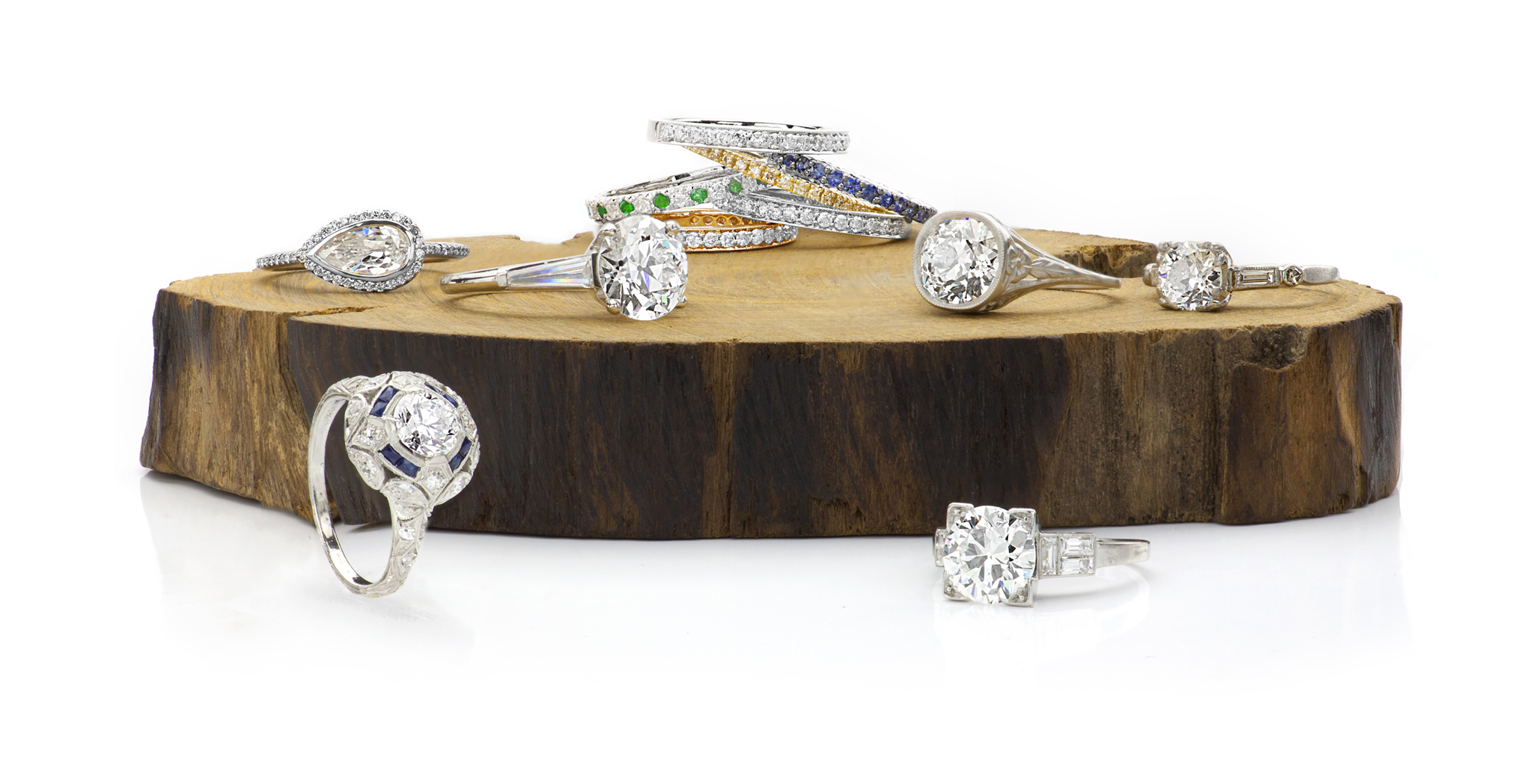 Studio 36 West Jewelry Photography White Diamond Collection'