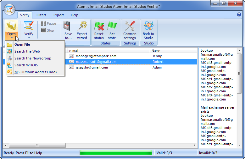 Atomic Mail Verifier'