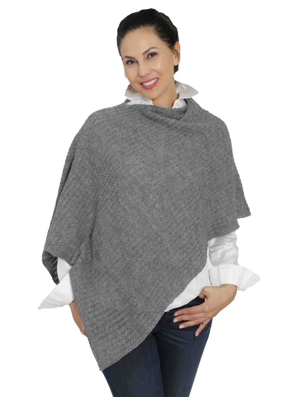 Malibu Alpaca Cable Poncho'