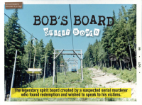 The box cover to the legendary spirit board, Bob's Boar