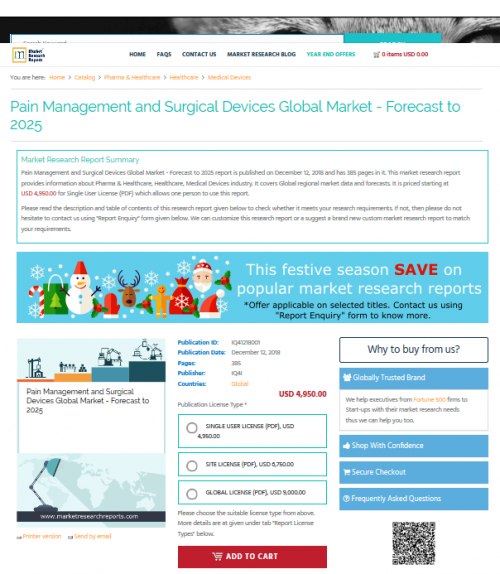 Pain Management and Surgical Devices Global Market'