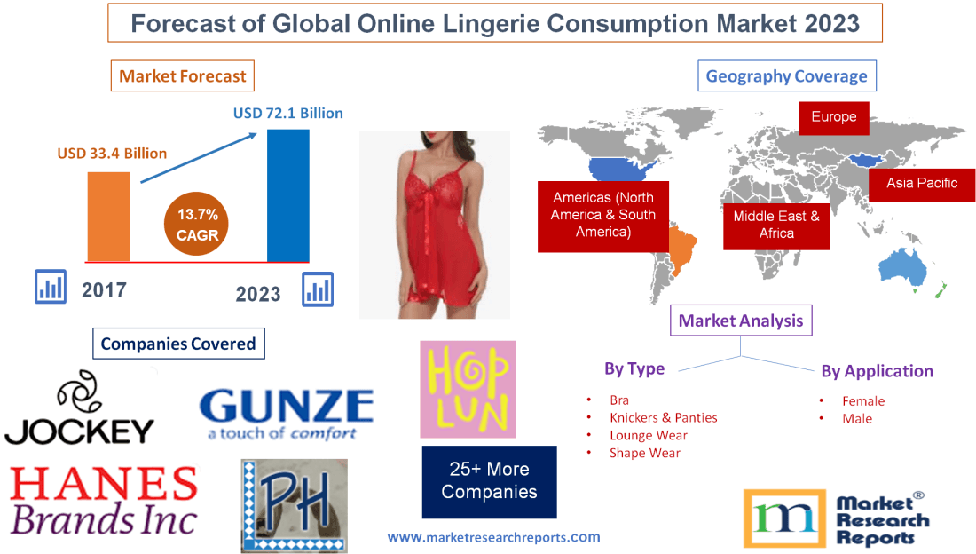 Forecast of Global Online Lingerie Consumption Market 2023'