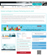 Global Huntington's Disease Partnering 2012 to 2018
