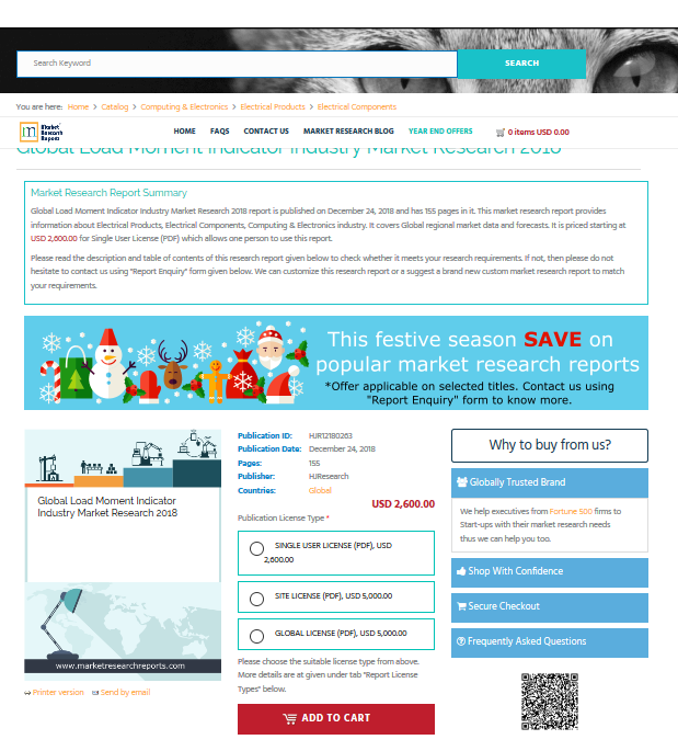 Global Load Moment Indicator Industry Market Research 2018