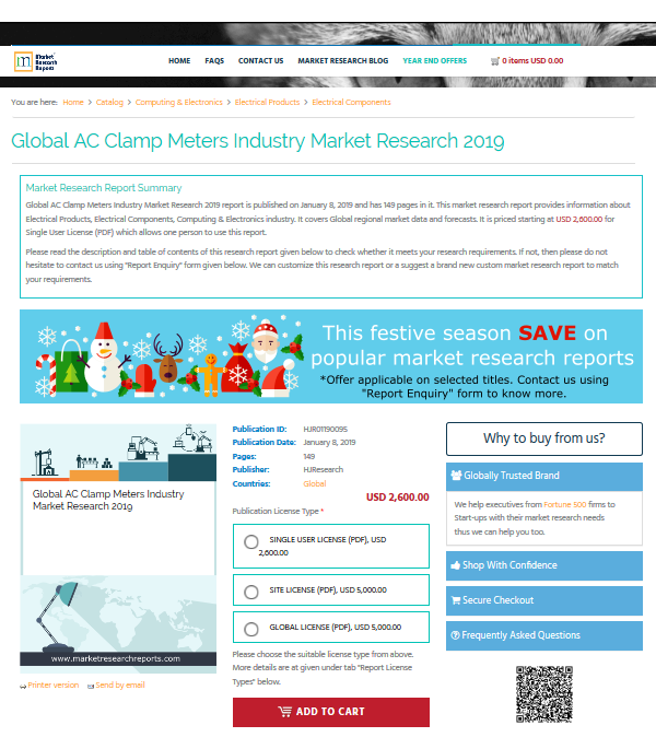 Global AC Clamp Meters Industry Market Research 2019'