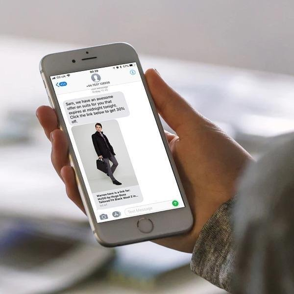 Mobile with Text Message