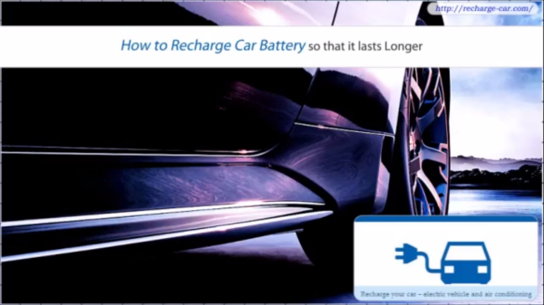 Recharging Car Battery'