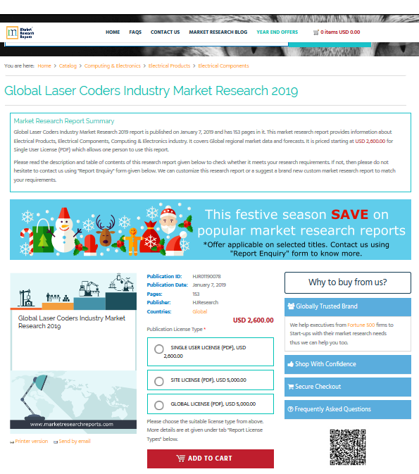 Global Laser Coders Industry Market Research 2019'