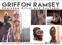 Austin-Based International Chainsaw Sculptor Griffon Ramsey