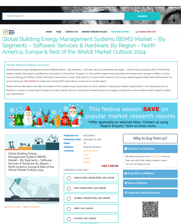 Global Building Energy Management Systems Market Outlook'