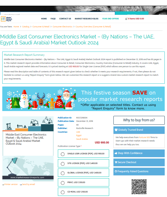 Middle East Consumer Electronics Market Outlook 2024'