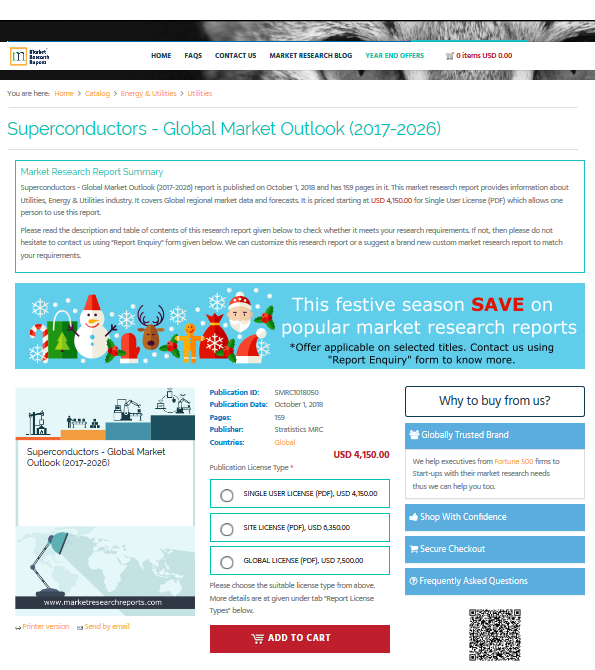 Superconductors - Global Market Outlook (2017-2026)'