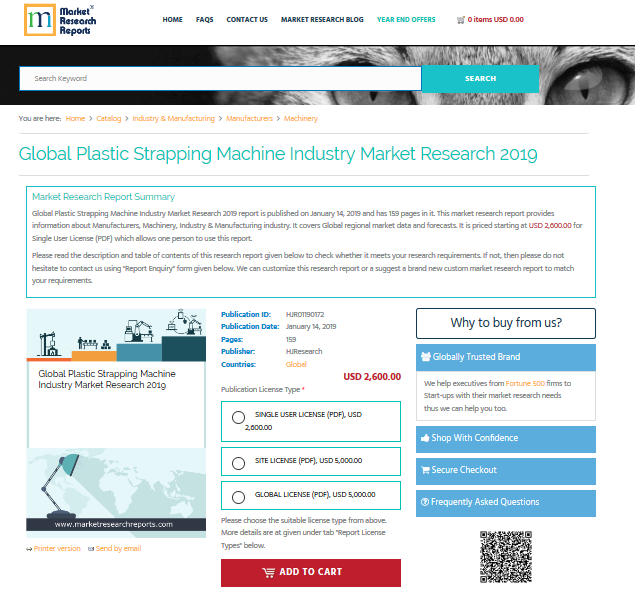 Global Plastic Strapping Machine Industry Market Research'