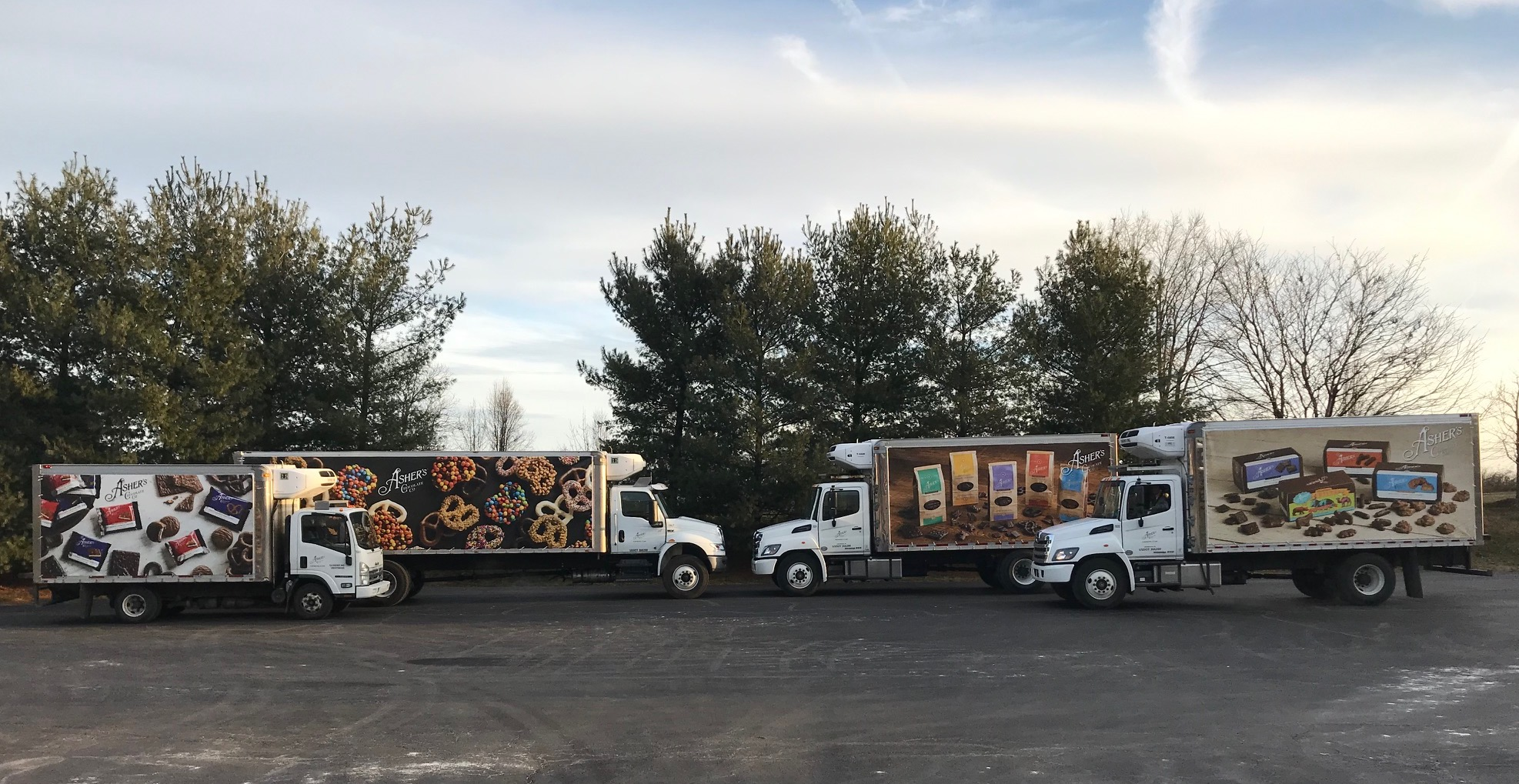 Asher's Chocolate Co. New Delivery Fleet'