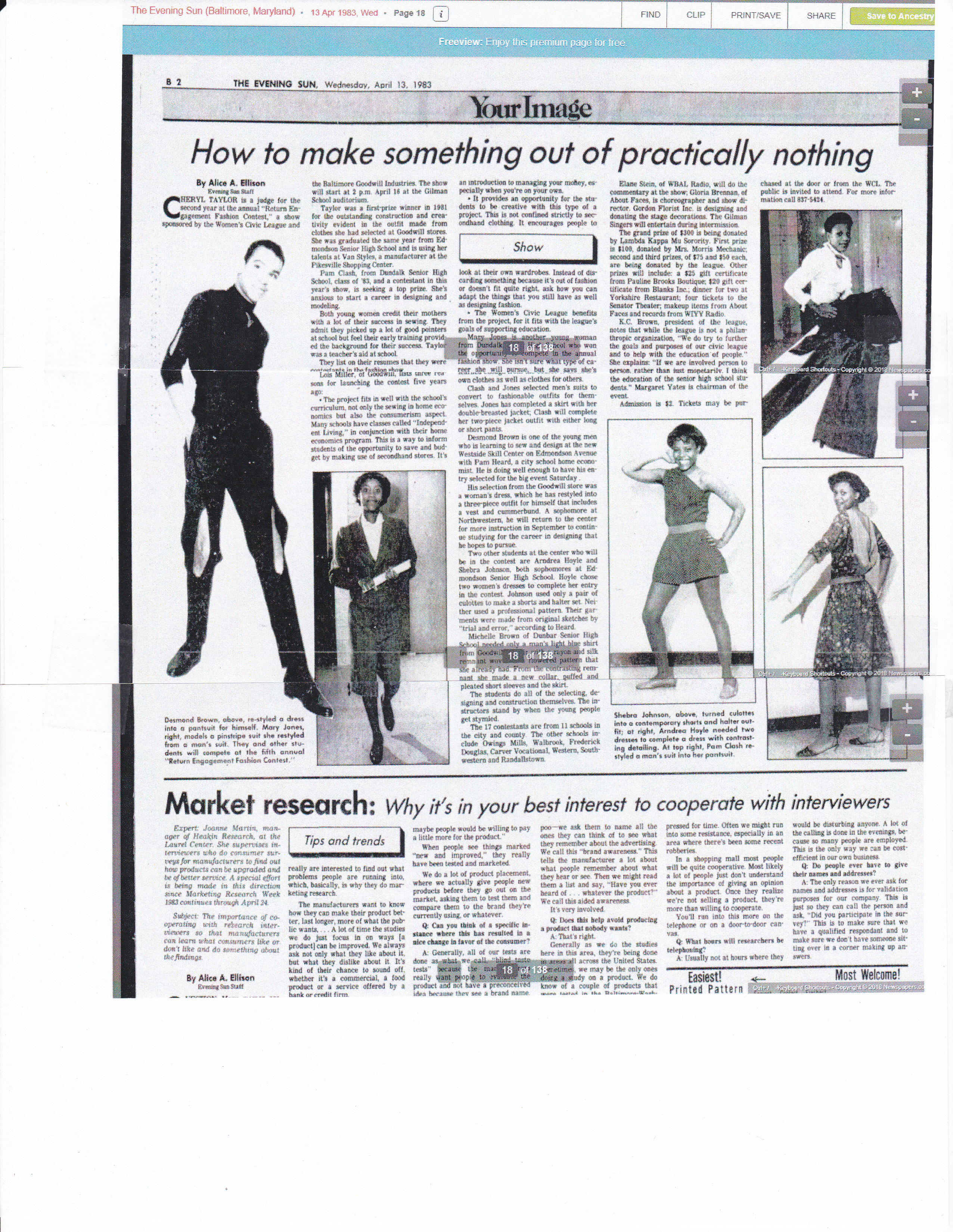 Desmond Brown is active fashion designer since 1983