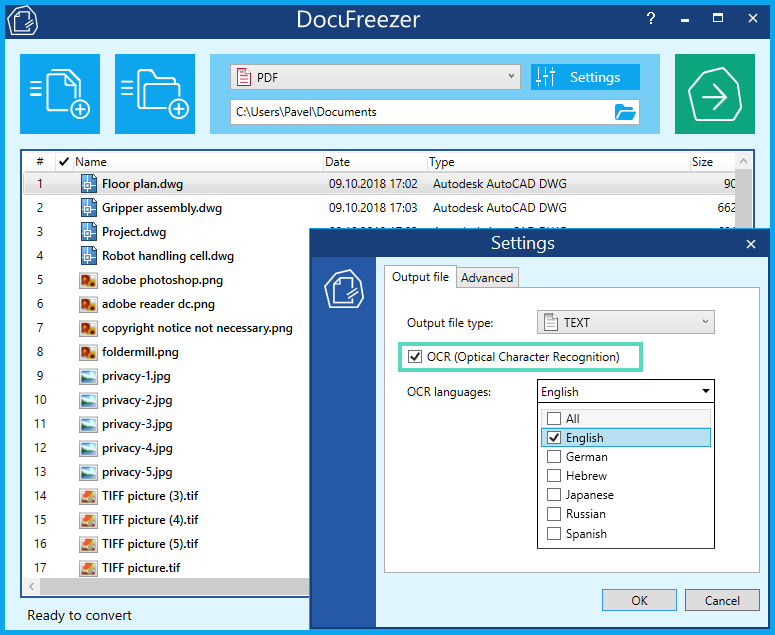 DocuFreezer 3.0 Screenshot