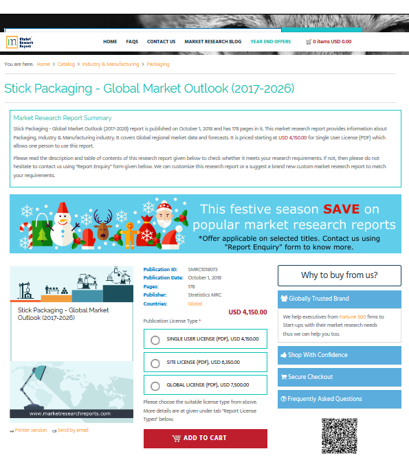 Stick Packaging - Global Market Outlook (2017-2026)