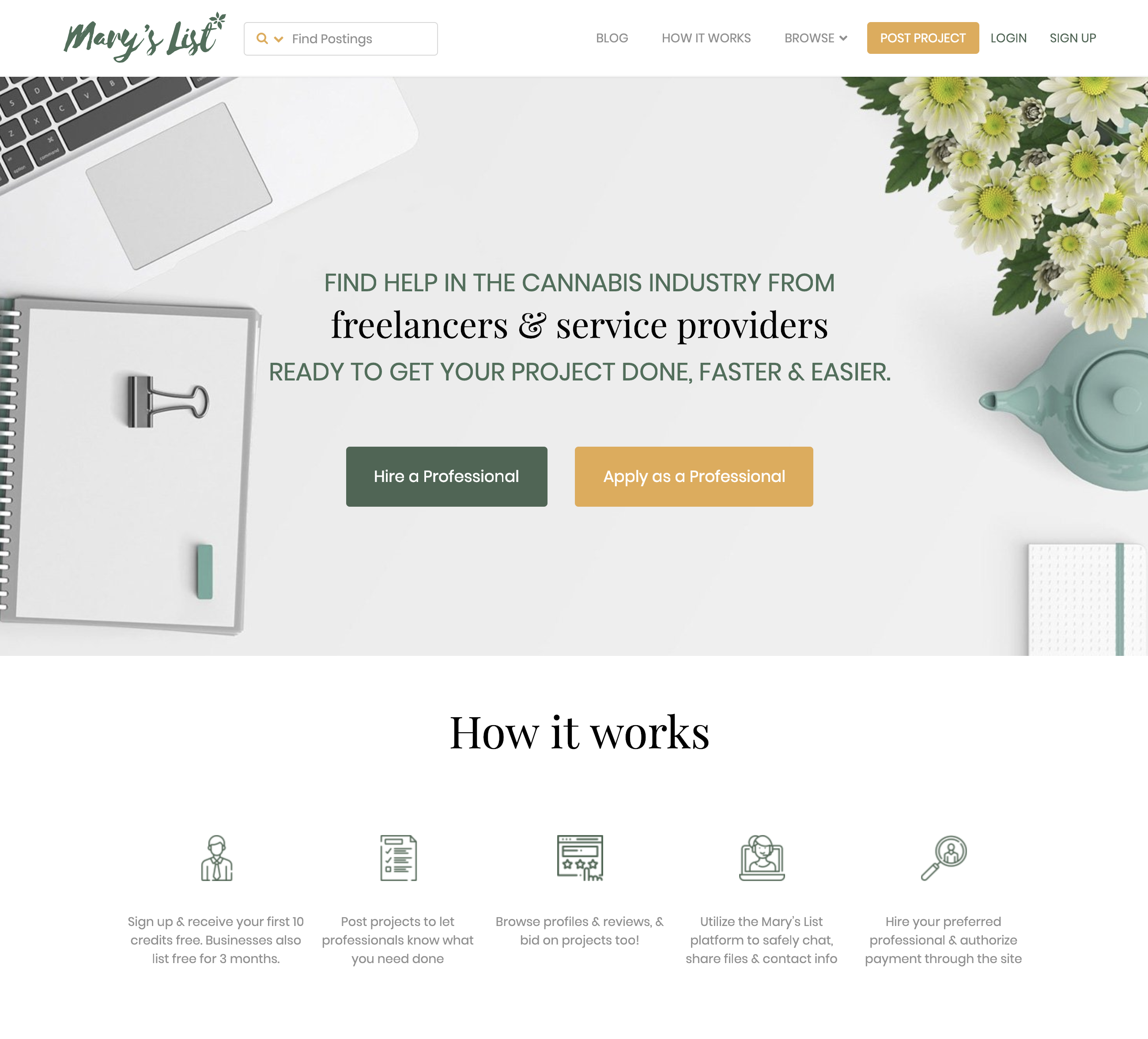 Mary's List Home Page'