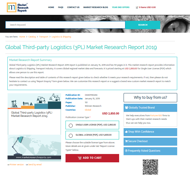 Global Third-party Logistics (3PL) Market Research Report