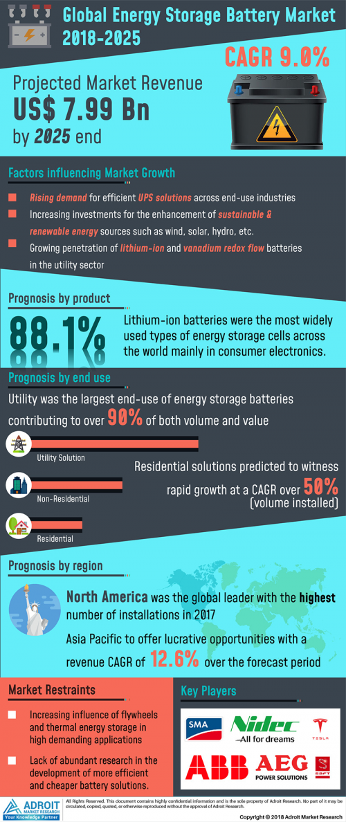 Global Energy Storage Battery Market 2019'