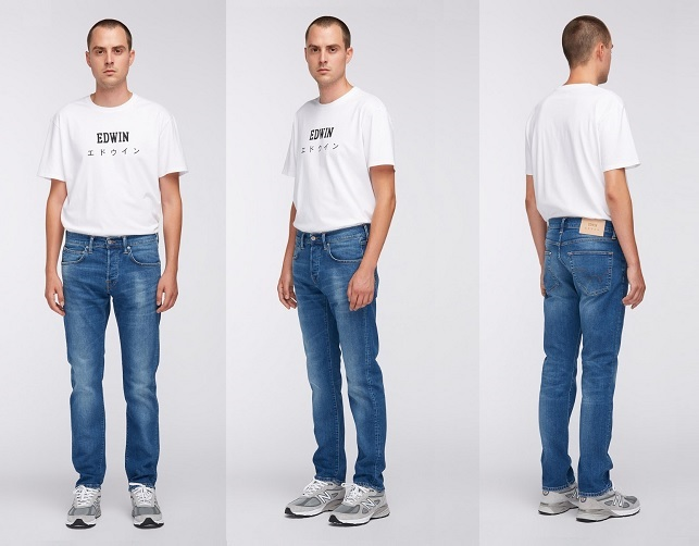 ED-55 Regular Tapered Jeans for Men'