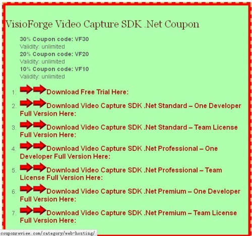 VisioForge Video Capture SDK .NET'