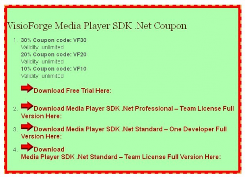 VisioForge Media Player SDK .Net Review'