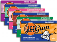 Glee Gum Comes in Eight Flavors