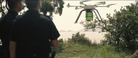 Macau Customs Officers are operating JTT drone T60 v2 for An