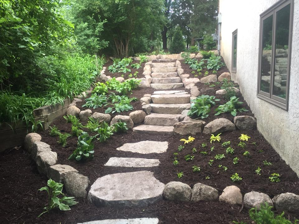 Natural Stone Patio Installation'