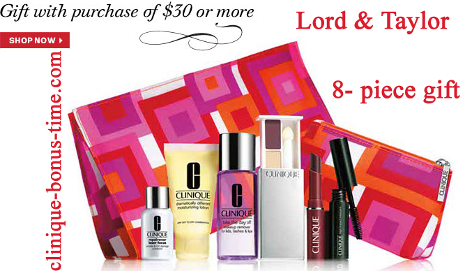 Clinique bonus at Lord & Taylor'
