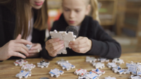 A child assembling ActivePuzzle