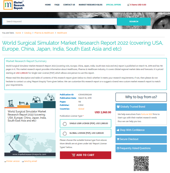 World Surgical Simulator Market Research Report 2022