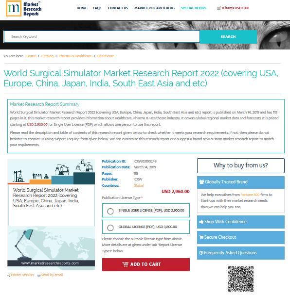 World Surgical Simulator Market Research Report 2022'