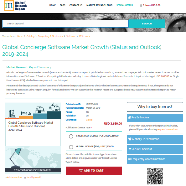 Global Concierge Software Market Growth (Status and Outlook)'
