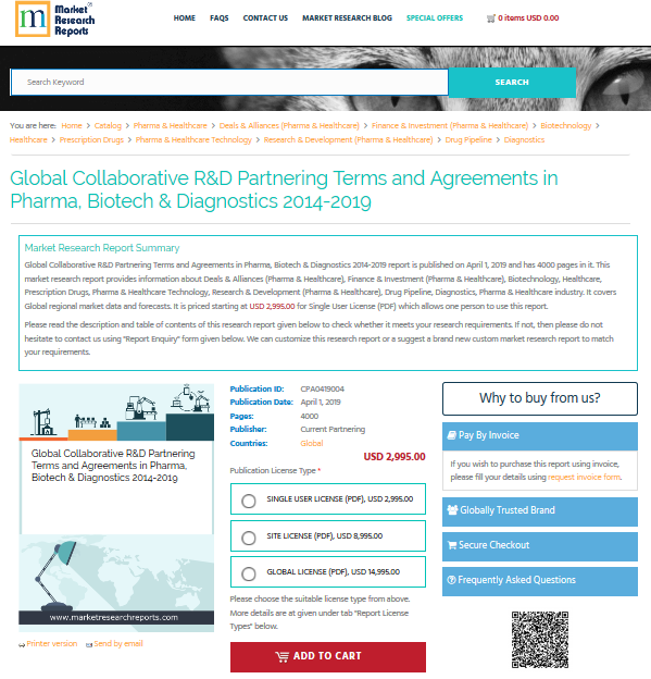 Global Collaborative R&amp;D Partnering Terms and Agreem'